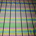 fashion new polyester lycra elastic dry fit shiny reflective neon stripes leggings fabric